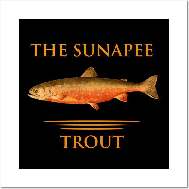 The Sunapee Trout Wall Art by GraphGeek
